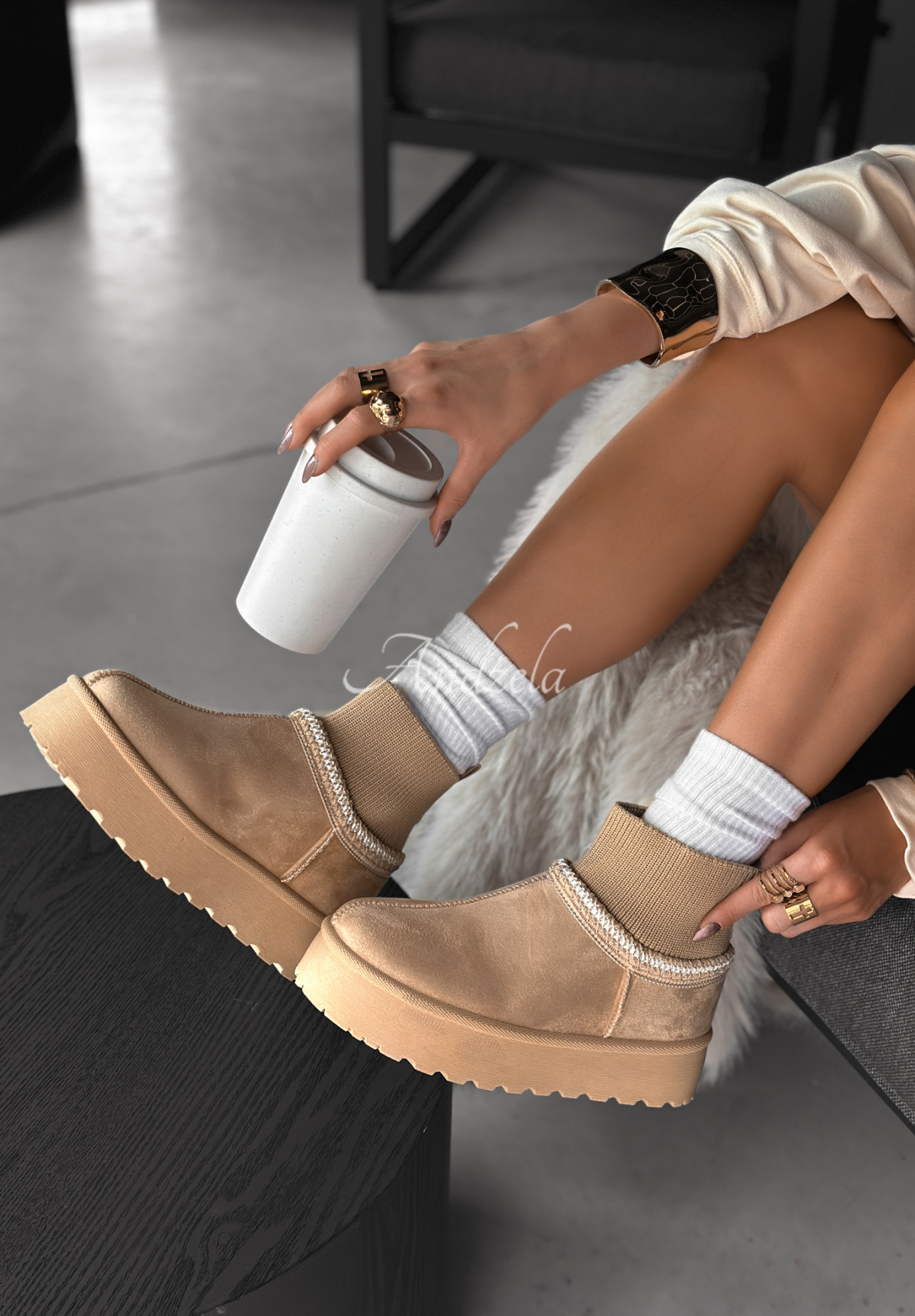 Wildlederstiefeletten Let Me Forget Beige