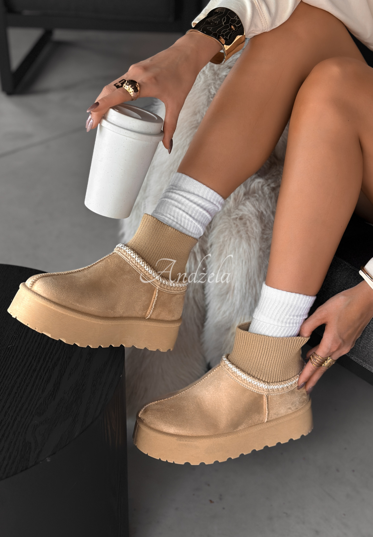 Wildlederstiefeletten Let Me Forget Beige