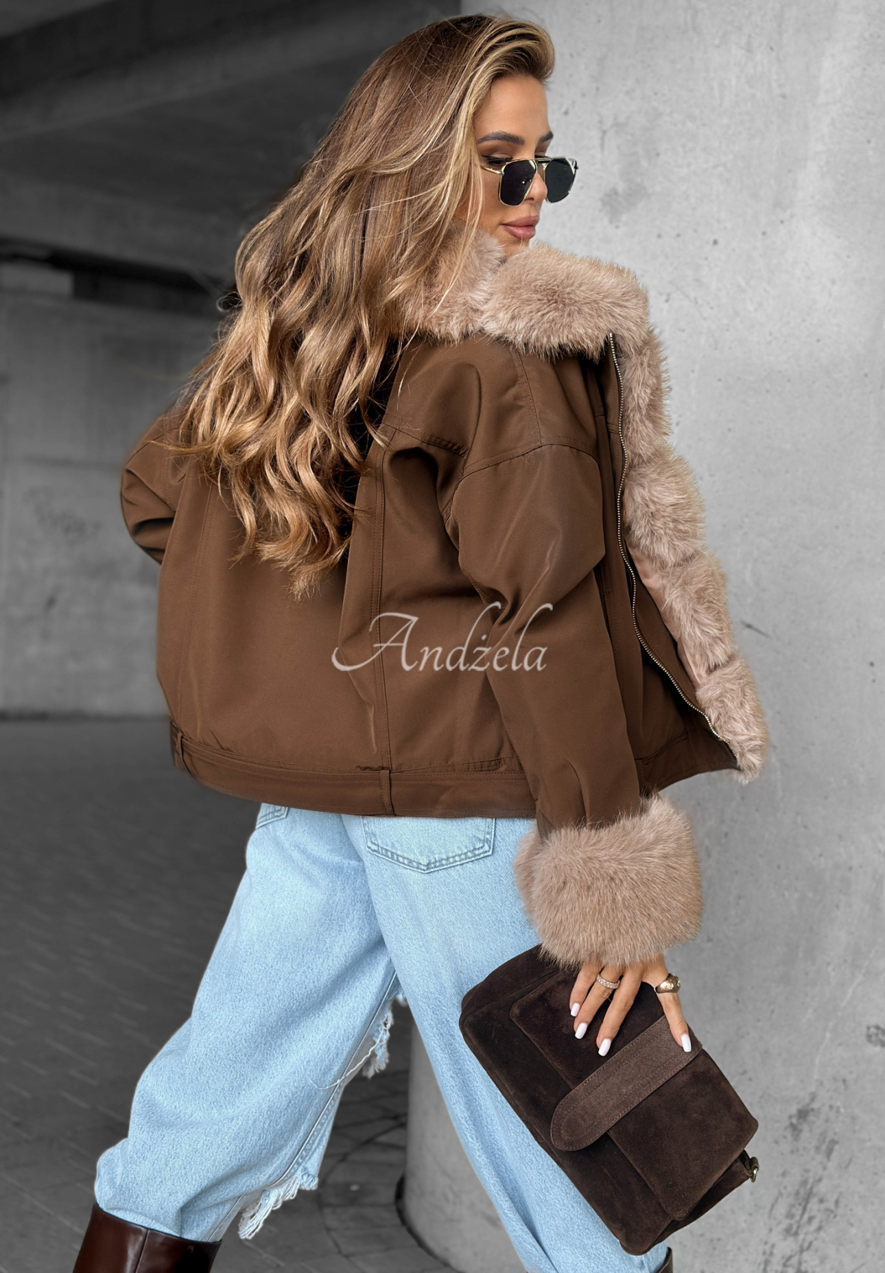 Pelzjacke Nothing To Hide Schokoladenbraun