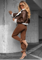 Hose Jeans straight Chase The Vibe Schokoladenbraun