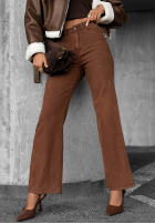 Hose Jeans straight Chase The Vibe Schokoladenbraun