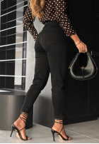 Hose Jeans z paskiem skinny It's Not About You Schwarz