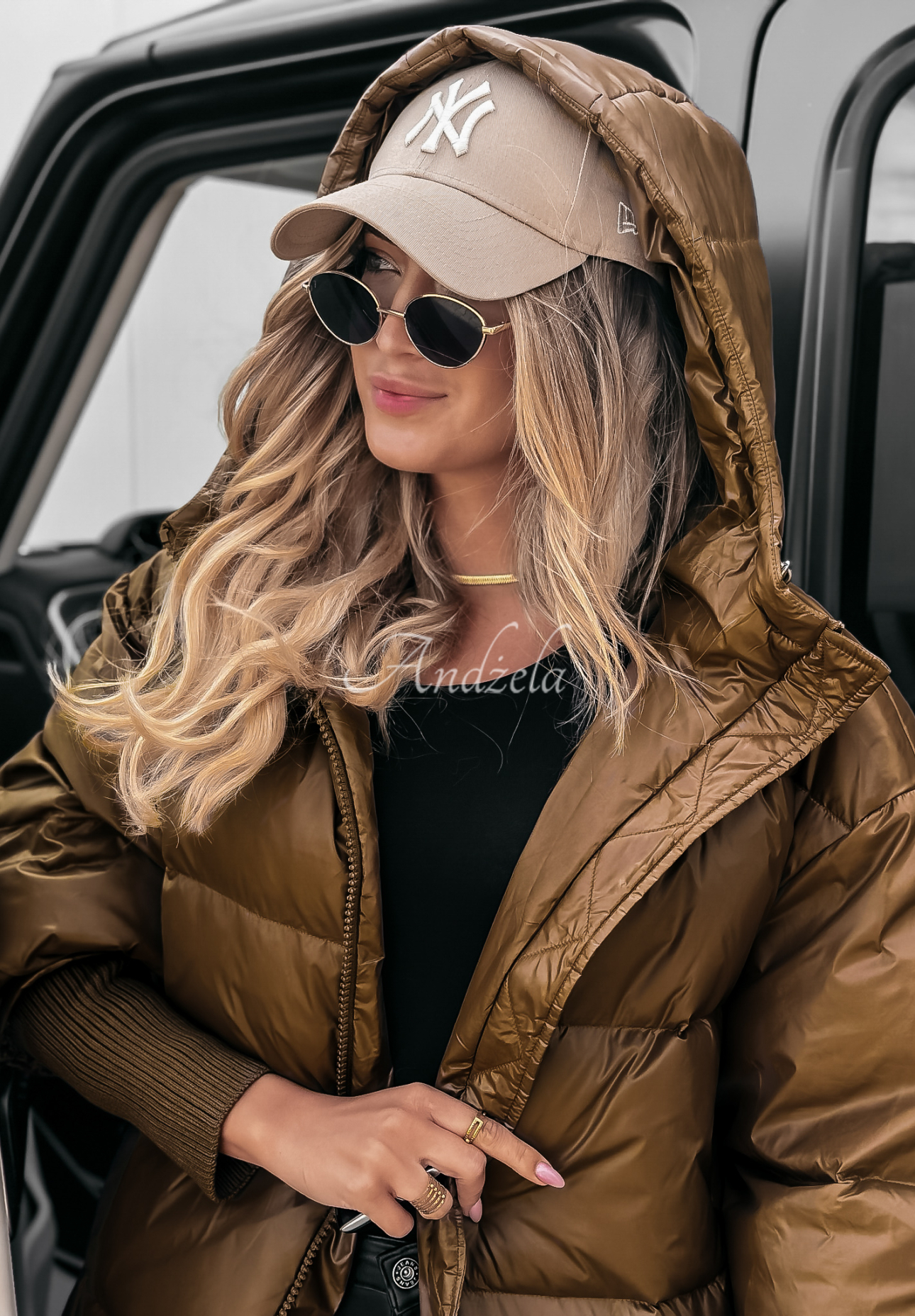 Oversize Steppjacke September Schokoladenbraun II