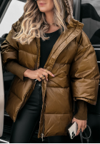 Puchowa Jacke oversize September Schokoladenbraun II