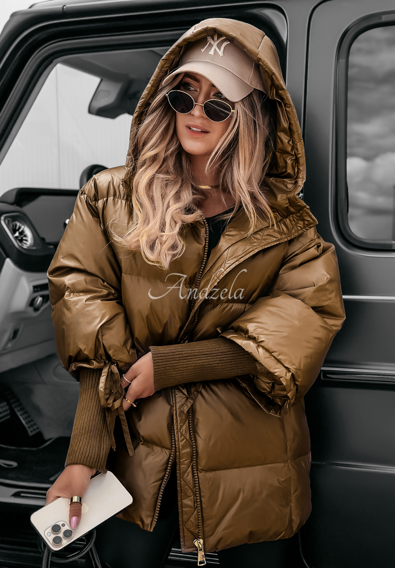Oversize Steppjacke September Schokoladenbraun II
