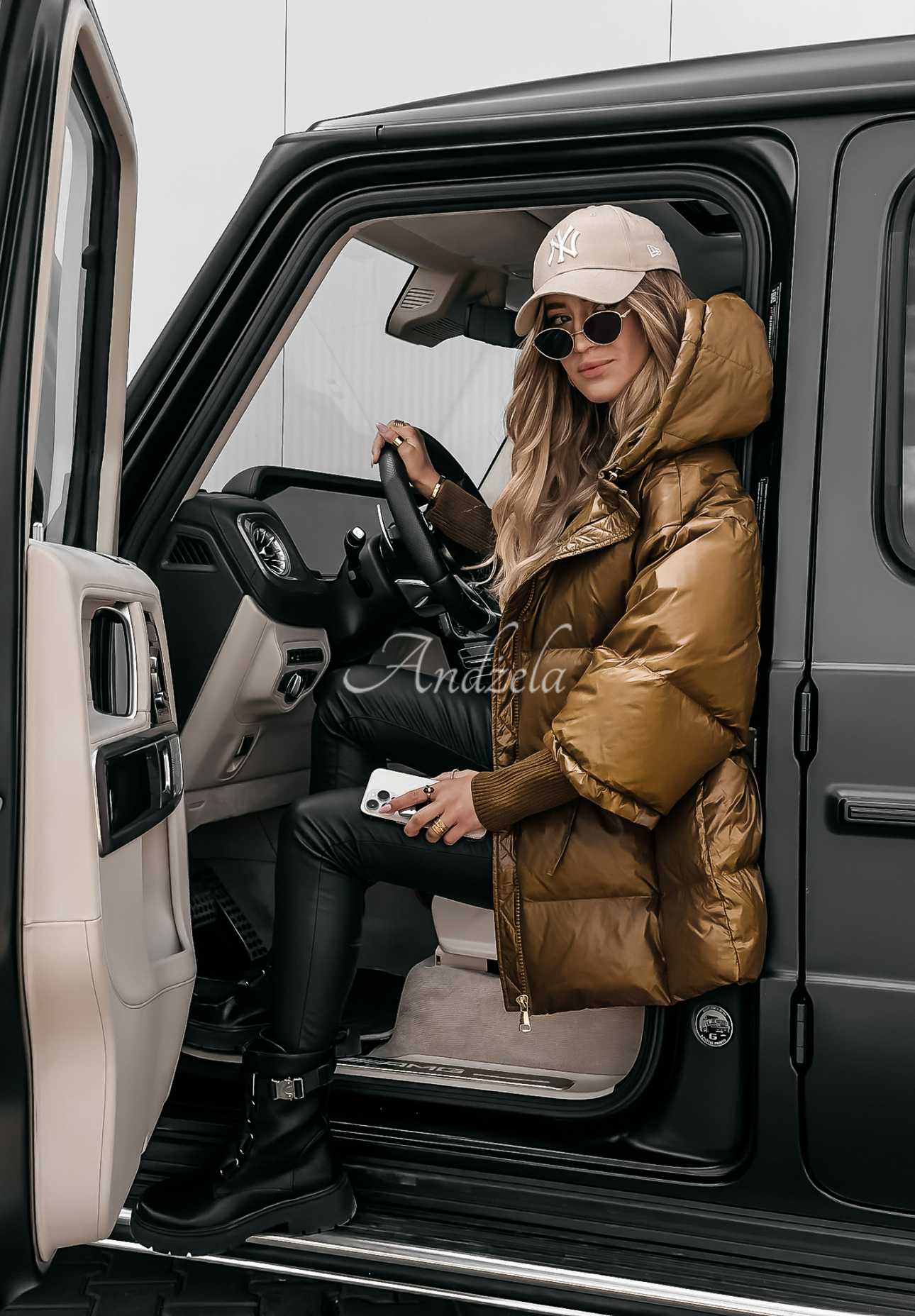 Oversize Steppjacke September Schokoladenbraun II