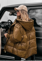 Puchowa Jacke oversize September Schokoladenbraun II