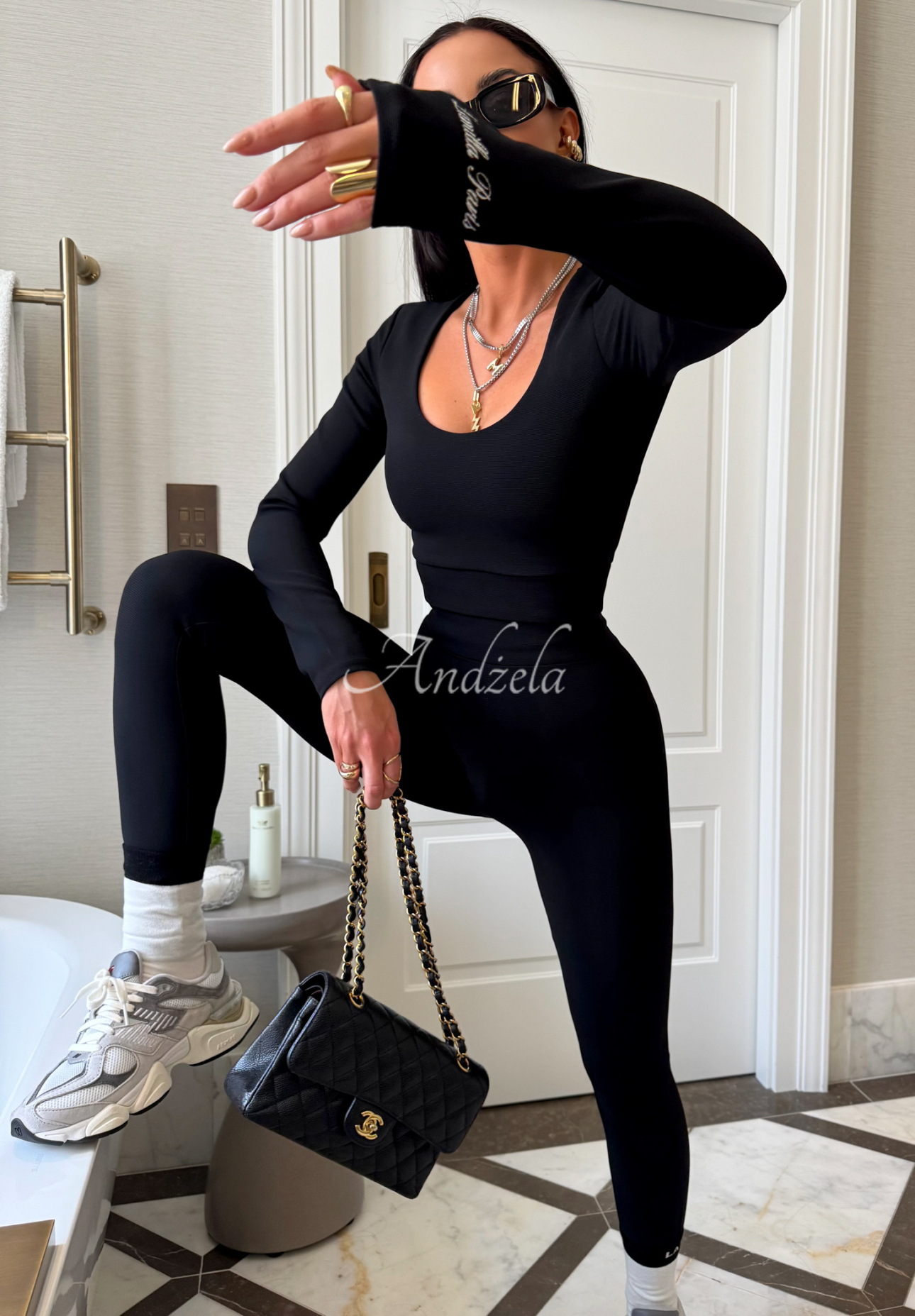 Viskose-Leggings La Milla Glow Up Schwarz