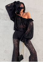 Koronkowe Hose La Milla Take That Step Schwarz