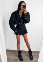 Krótka Blazer z klamrami La Milla I Changed Number Schwarz