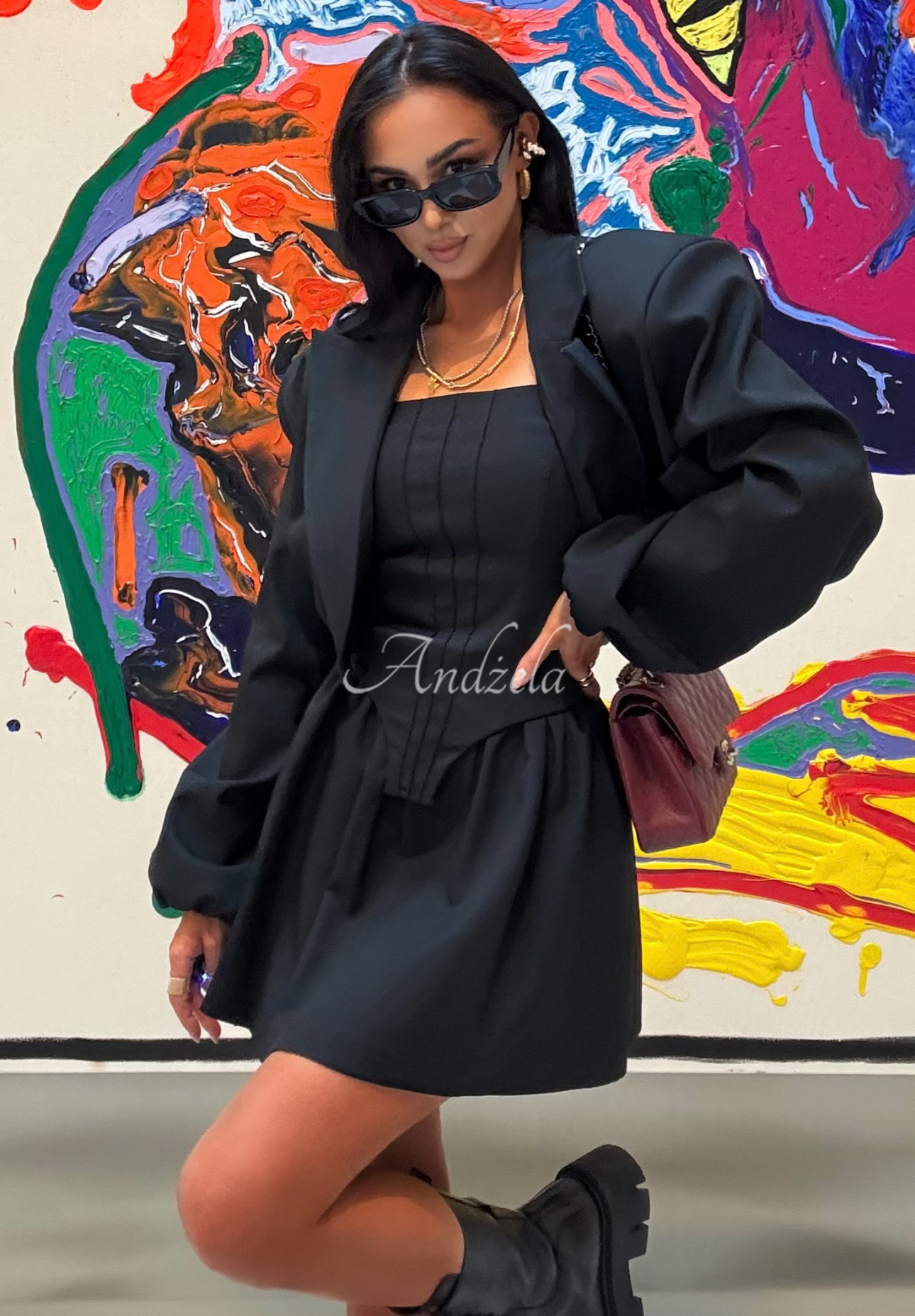 Kurzer Blazer La Milla Always You Want Schwarz