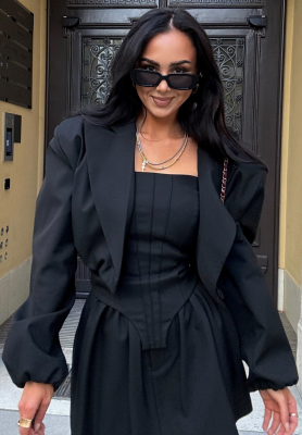 Kurzer Blazer La Milla Always You Want Schwarz