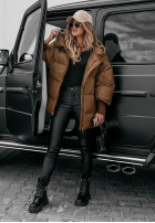 Puchowa Jacke oversize September Schokoladenbraun II