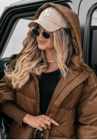 Puchowa Jacke oversize September Schokoladenbraun II