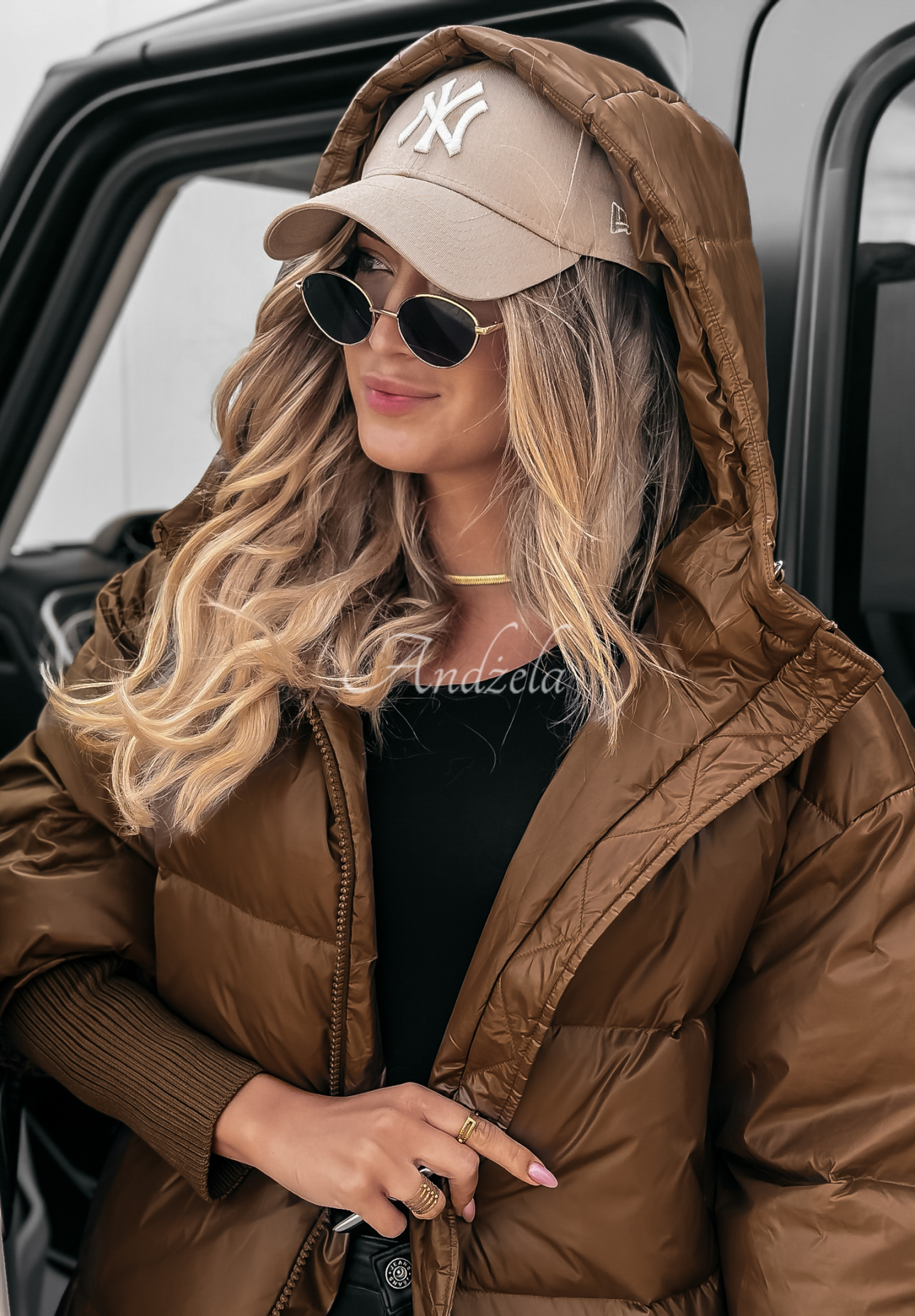 Oversize Steppjacke September Schokoladenbraun II