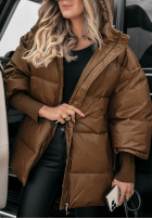 Puchowa Jacke oversize September Schokoladenbraun II