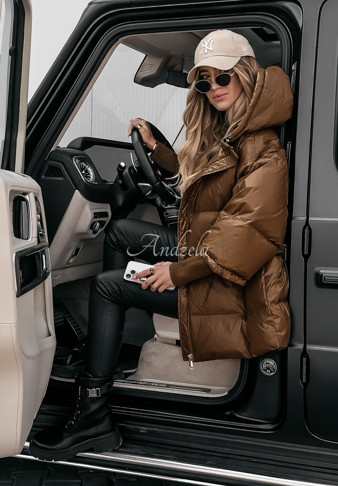 Oversize Steppjacke September Schokoladenbraun II