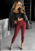 Hose Jeans skinny Fuel Your Passion Burgund