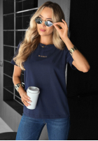 T-Shirt z nadrukiem Woman Dunkelblau