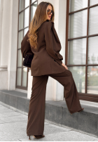 Set Blazer i Hose Too Late To Ask Schokoladenbraun