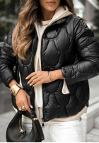 Pikowana Jacke z kapturem Another Day Schwarz