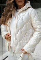 Pikowana Jacke z kapturem Another Day Ecru