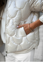 Pikowana Jacke z kapturem Another Day Ecru