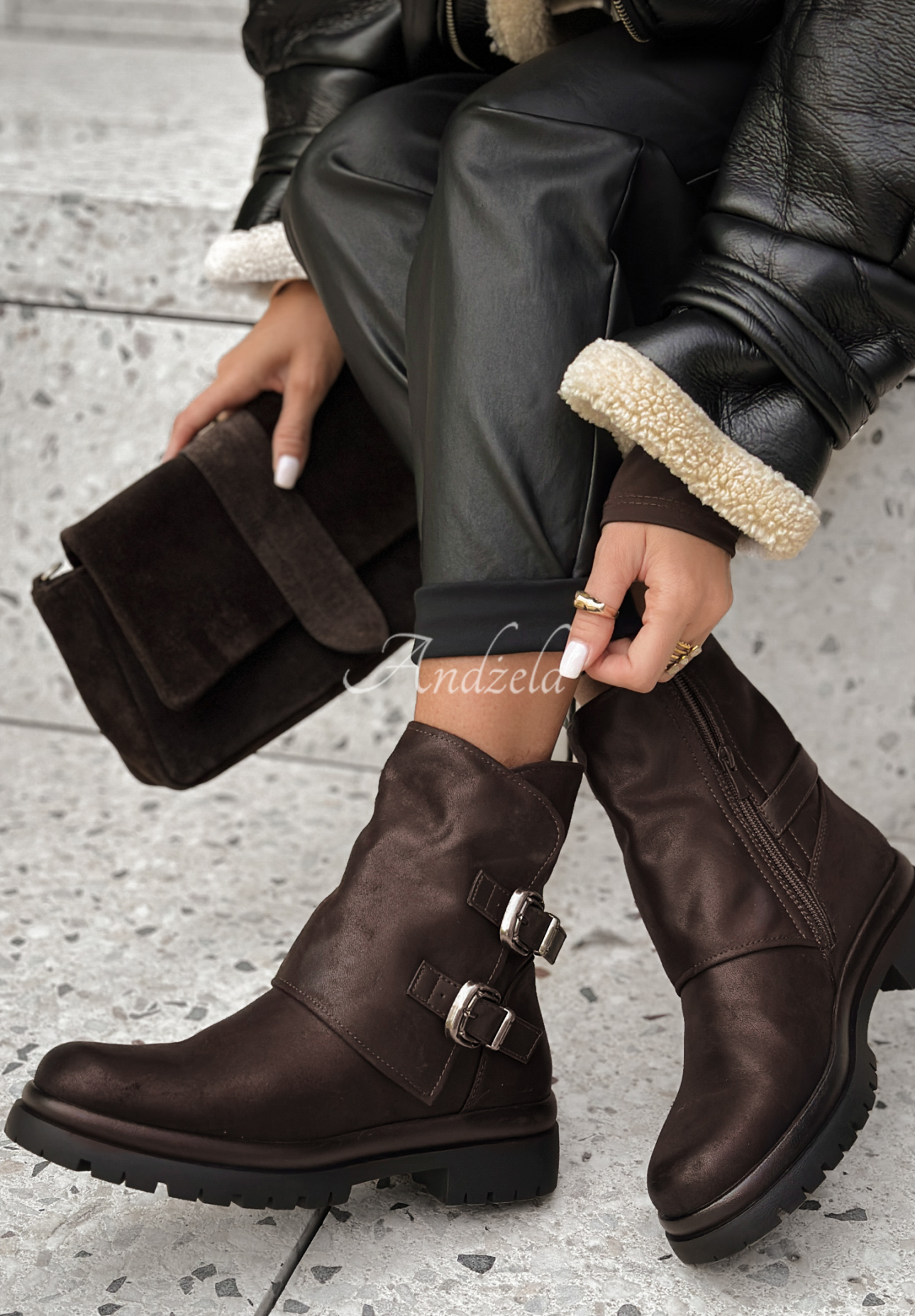 Stiefeletten Don’t Be Late Schokoladenbraun
