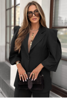 Set Blazer i Hose Too Late To Ask Schwarz