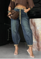 Hose Jeans z nadrukiem Don’t Remind Me dunkelblau