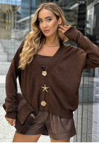 Leicht Cardigan One More Look Schokoladenbraun