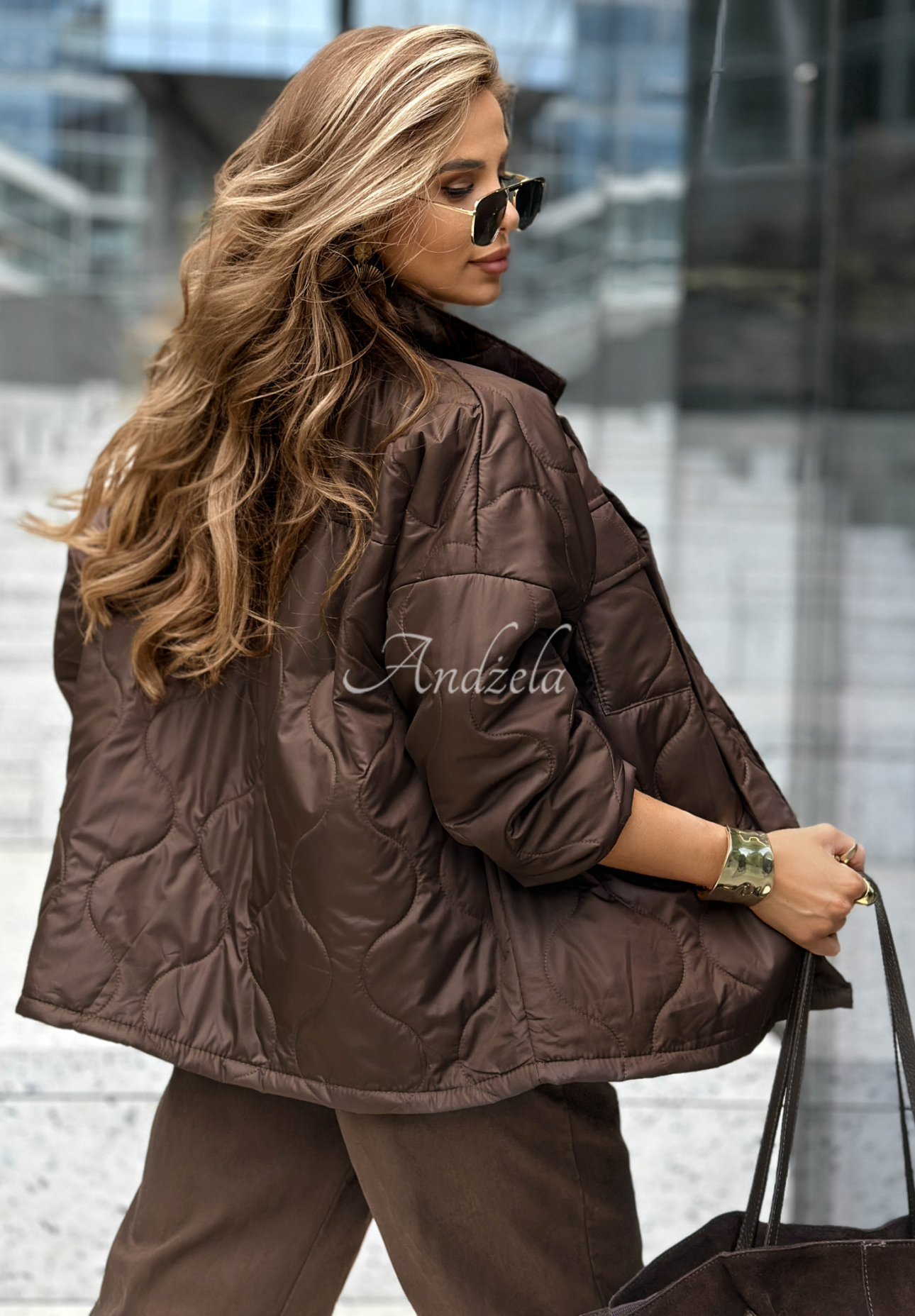 Steppjacke Nothing Certain Schokoladenbraun