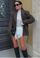 Blazer La Milla Blocked Again Schokoladenbraun
