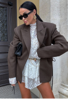 Blazer La Milla Blocked Again Schokoladenbraun