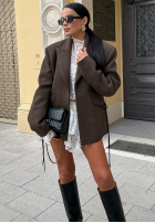 Marynarka La Milla Blocked Again czekoladowa