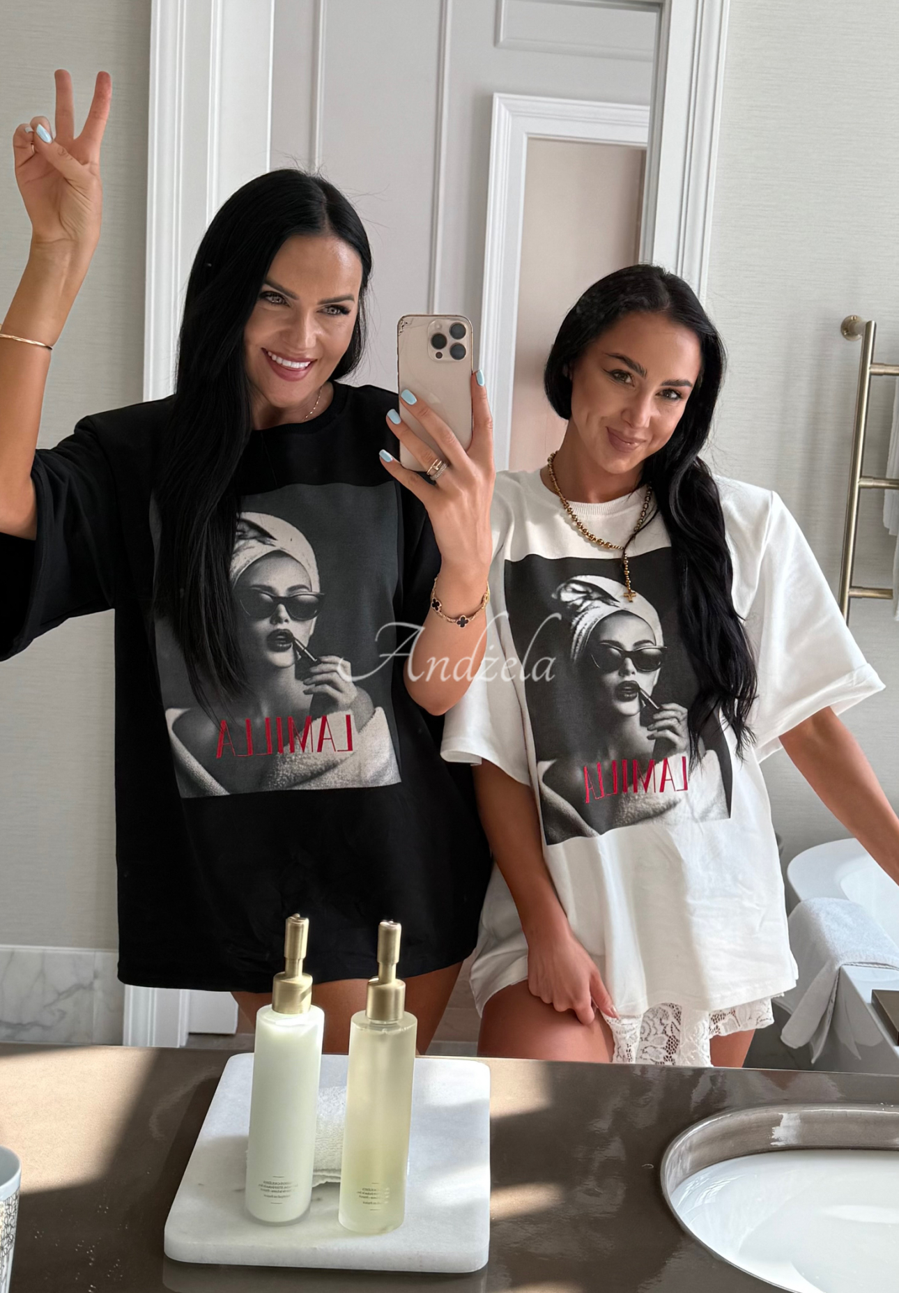 T-Shirt mit Aufdruck La Milla Her Era Schwarz