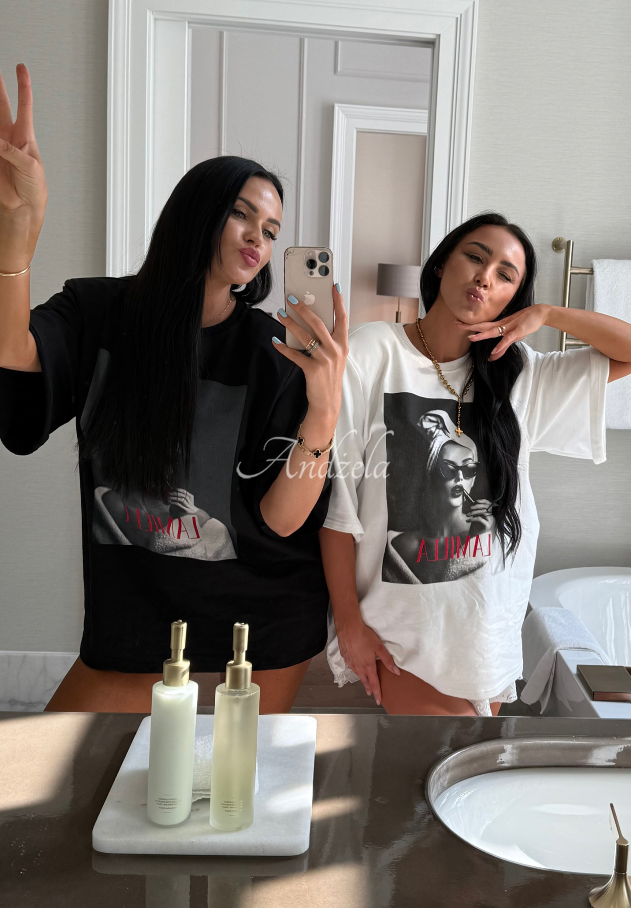 T-Shirt mit Aufdruck La Milla Her Era Schwarz