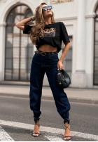 T-Shirt z nadrukiem Be Strong Schwarz