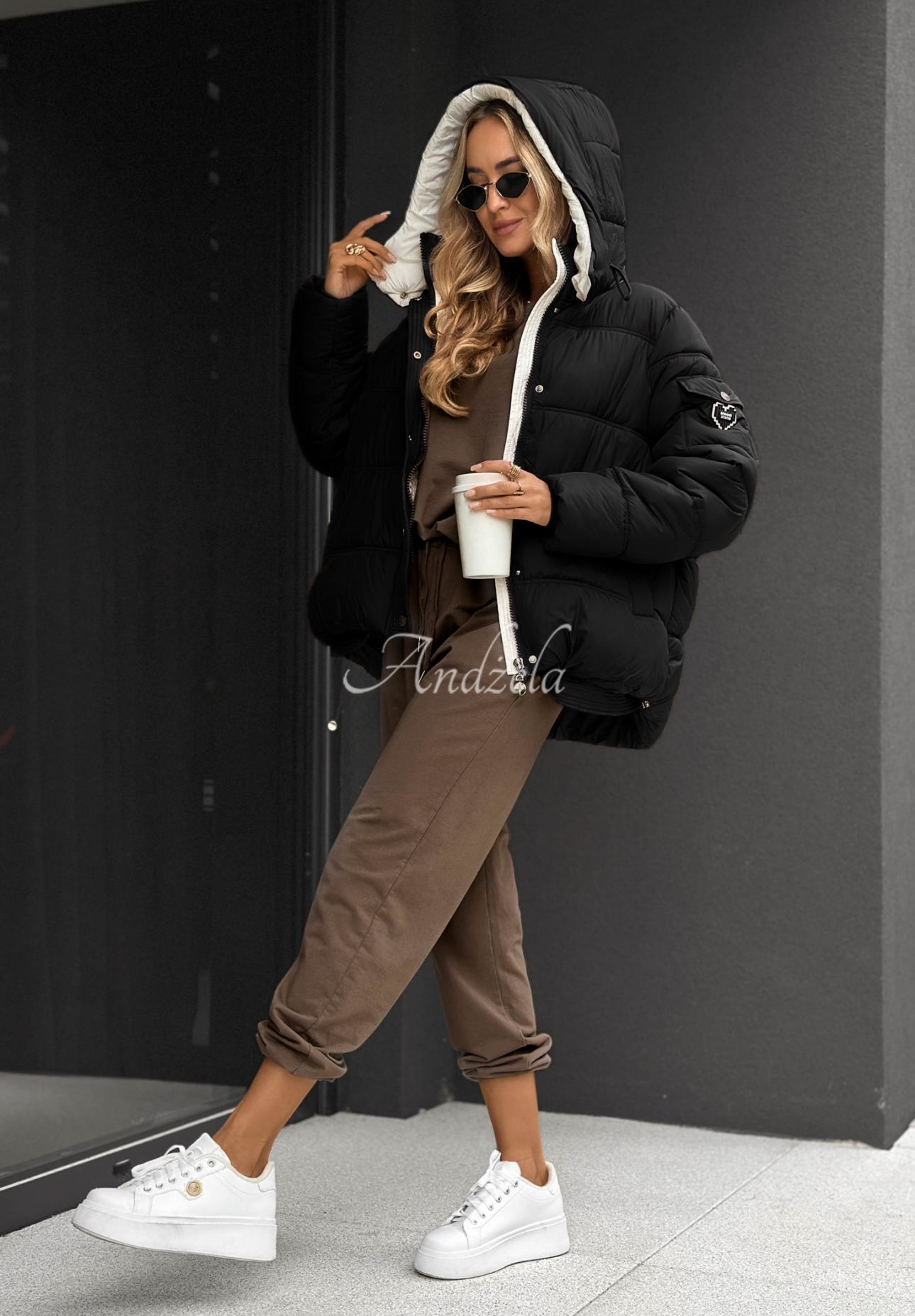 Steppjacke Never Delivered Schwarz