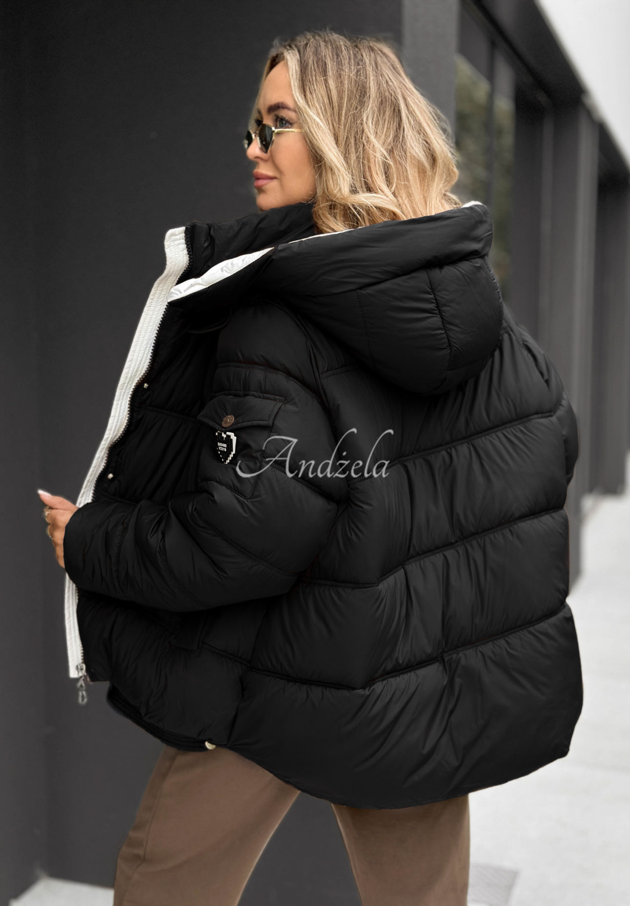Steppjacke Never Delivered Schwarz