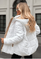 Pikowana Jacke z kapturem Next Episode Weiß