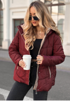 Pikowana Jacke z kapturem Next Episode Burgunderrot