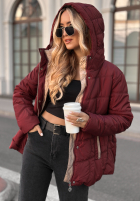 Pikowana Jacke z kapturem Next Episode Burgunderrot