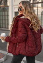 Pikowana Jacke z kapturem Next Episode Burgunderrot