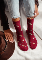 Lange skarpetki Red Fox Burgund