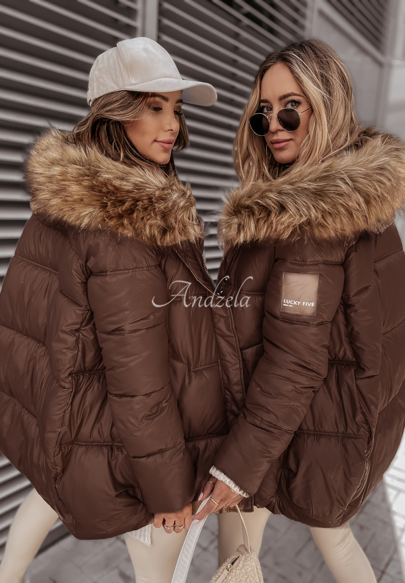 Steppjacke mit Kapuze Lucky Schokoladenbraun II
