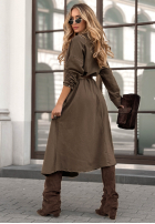Kleid midi Almost Real Schokoladenbraun