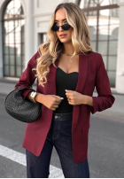 Klassisch Blazer Premium bordowa
