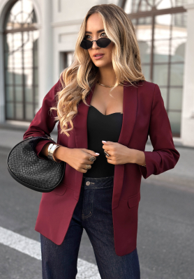 Klassisch Blazer Premium burgund