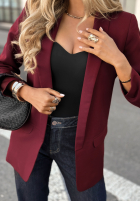 Klassisch Blazer Premium bordowa